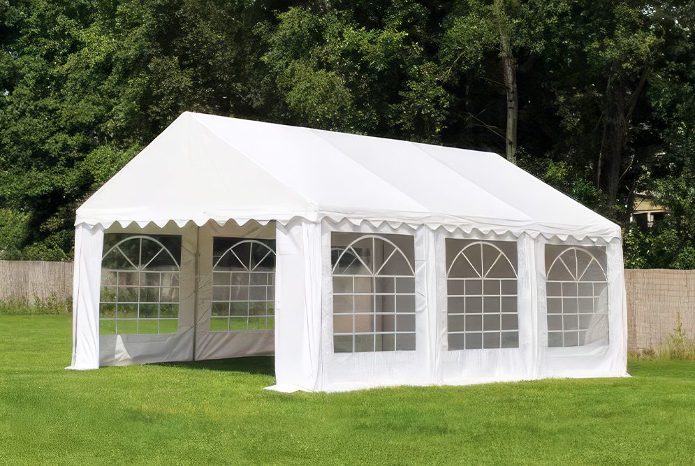 weerbestendige feesttent (3 × 6 m)